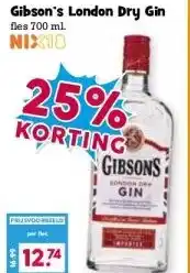 Boon`s Markt Gibson's London Dry Gin aanbieding