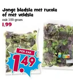 Boon`s Markt Jonge bladsla met rucola of met veldsla aanbieding