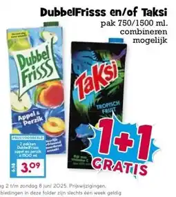 Boon`s Markt DubbelFrisss en/of Taksi aanbieding