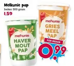 Boon`s Markt Melkunie pap beker 500 gram aanbieding