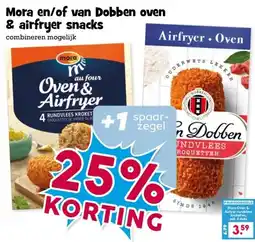 Boon`s Markt Mora en/of van Dobben oven & airfryer snacks aanbieding