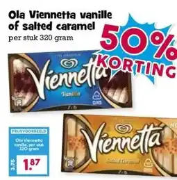 Boon`s Markt Ola Viennetta vanille of salted caramel per stuk 320 gram aanbieding