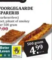 Boon`s Markt VOORGEGAARDE SPARERIB (varkensvlees) zoet, pikant of smokey aanbieding