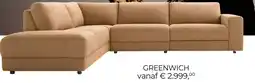 Baenks Hoekbank Greenwich aanbieding