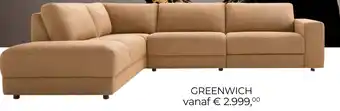 Baenks Hoekbank Greenwich aanbieding