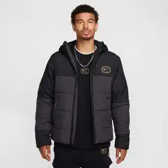 Foot Locker Nike Swoosh Heren Jassen - Zwart - Maat: S - Down - Foot Locker aanbieding