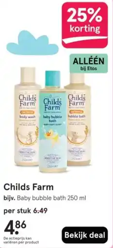 Etos Childs Farm aanbieding