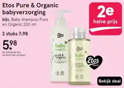 Etos Etos Pure & Organic babyverzorging aanbieding