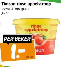Poiesz Timson rinse appelstroop aanbieding