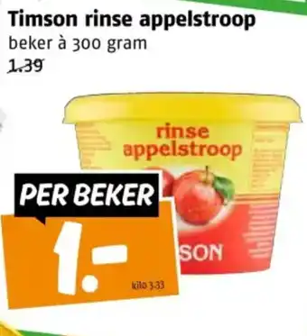 Poiesz Timson rinse appelstroop aanbieding