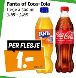 Poiesz Fanta of Coca-Cola aanbieding