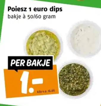 Poiesz Poiesz 1 euro dips aanbieding