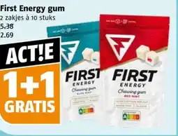 Poiesz First Energy gum aanbieding