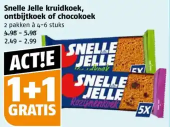 Poiesz Snelle Jelle kruidkoek, ontbijtkoek of chocokoek aanbieding
