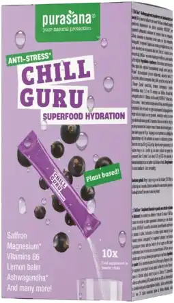 De Online Drogist Purasana Chill Guru Hydration Superfood Poeder aanbieding