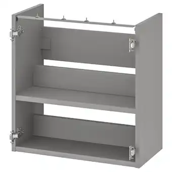 IKEA Enhet Onderkast voor wastafel met plank, grijs, 60x30x60 cm aanbieding