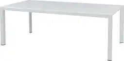 Intratuin Intratuin 6 zits eettafel Owen wit 220 x 110 x 76 cm aanbieding