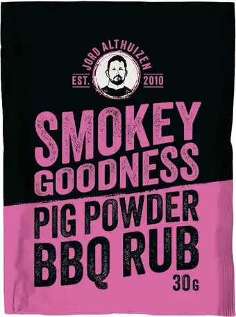 Intratuin Smokey Goodness BBQ rub Pig Powder 30 gr aanbieding