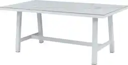 Intratuin Intratuin 4-zits eettafel Alexa wit 180 x 100 x 76 cm aanbieding