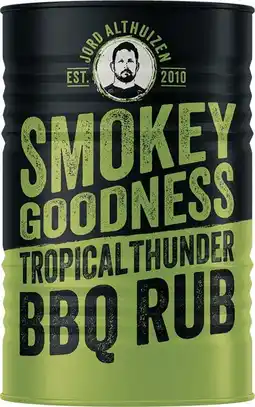 Intratuin Smokey Goodness BBQ rub Tropical Thunder 250 gr aanbieding