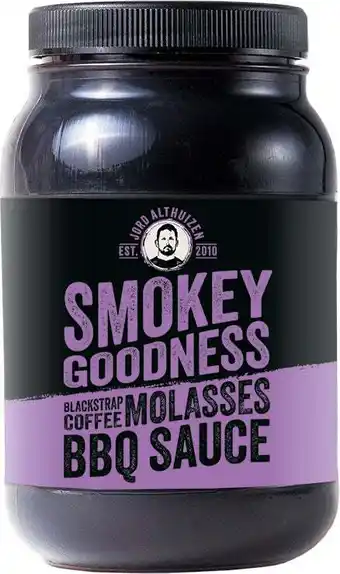 Intratuin Smokey Goodness BBQ saus Blackstrap Coffee 500 ml aanbieding