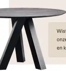 IN.HOUSE Eettafel Canarias, rond aanbieding
