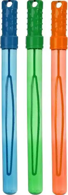 Intratuin Bellenblaas stok blauw / groen / oranje 3 stuks aanbieding