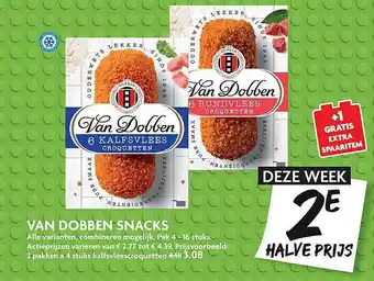 Dekamarkt Van Dobben Snacks aanbieding