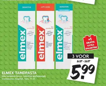 Dekamarkt Elmex Tandpasta 75ml aanbieding