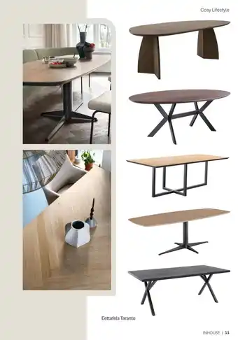 IN.HOUSE Eettafels Taranto aanbieding