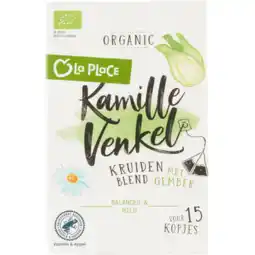 Jumbo La Place Kruidenthee Kamille Venkel 15 Stuks aanbieding