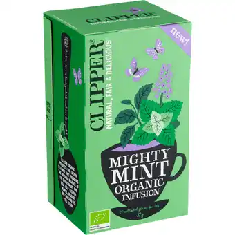 Jumbo Clipper Mighty Mint Organic Infusion 20 Stuks 32 g aanbieding