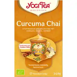 Jumbo Yogi Tea Biologisch Curcuma Chai Thee 17 Stuks 34 g aanbieding