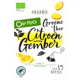 Jumbo La Place Thee Gember Citroen 15 Stuks aanbieding