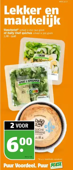 Poiesz Slaschotel of Daily Chef quiches aanbieding