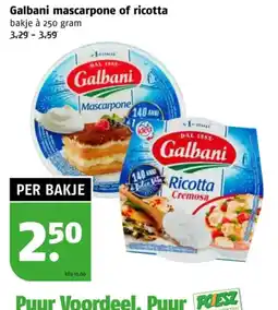 Poiesz Galbani mascarpone of ricotta aanbieding