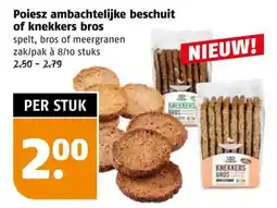 Poiesz Poiesz ambachtelijke beschuit of knekkers bros aanbieding