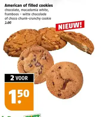 Poiesz American of filled cookies aanbieding