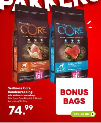 Pets Place Wellness Core hondenvoeding aanbieding