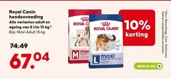 Pets Place Royal Canin hondenvoeding aanbieding