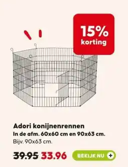 Pets Place Adori konijnenrennen aanbieding