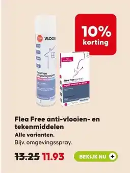 Pets Place Flea Free anti vlooien en tekenmiddelen aanbieding
