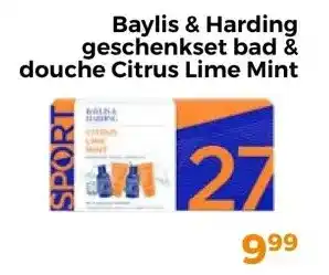 Trekpleister Baylis & Harding geschenkset bad & douche Citrus Lime Mint aanbieding