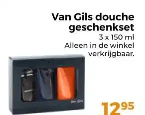 Trekpleister Van Gils douche geschenkset 3 x 150 ml aanbieding