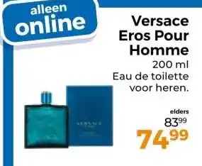 Trekpleister Versace Eros Pour Homme aanbieding