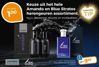 Trekpleister Keuze uit het hele Amando en Blue Stratos herengeuren assortiment. aanbieding