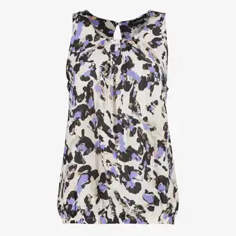Scapino TwoDay dames singlet met print wit paars aanbieding