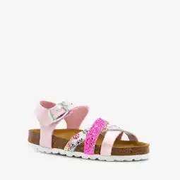 Scapino Hush Puppies meisjes bio sandalen roze glitters aanbieding