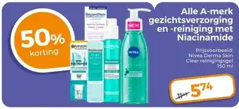 Trekpleister Alle A-merk gezichtsverzorging en -reiniging met Niacinamide aanbieding
