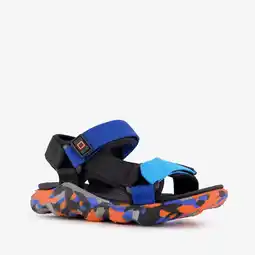 Scapino Blue Box jongens sandalen blauw oranje aanbieding